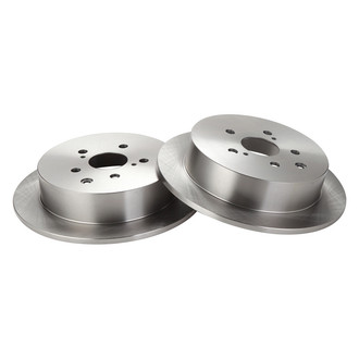 TRQ® - Plain Solid Rear Disc Brake Rotors