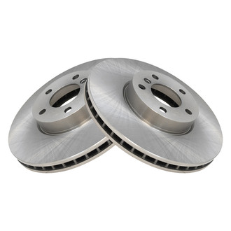 TRQ® - Plain Vented Front Disc Brake Rotors