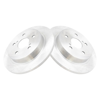 TRQ® - Plain Solid Rear Disc Brake Rotors