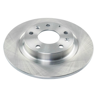 TRQ® - Plain Solid Rear Disc Brake Rotors