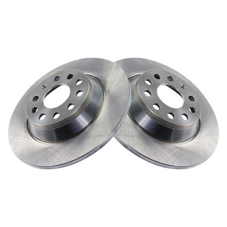 TRQ® - Plain Solid Rear Disc Brake Rotors