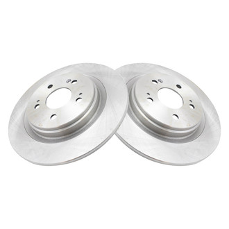 TRQ® - Plain Solid Rear Disc Brake Rotors