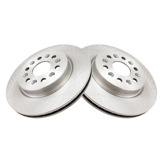 TRQ® - Plain Vented Rear Disc Brake Rotors