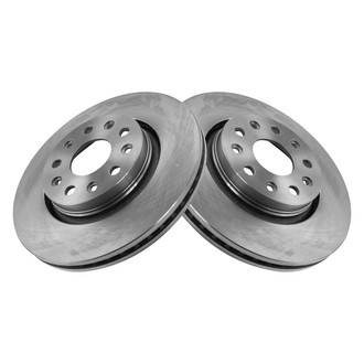 TRQ® - Plain Vented Front Disc Brake Rotors