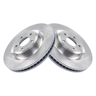 TRQ® - Plain Vented Front Disc Brake Rotors