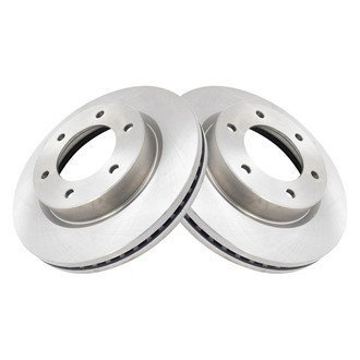 TRQ® - Plain Vented Front Disc Brake Rotors