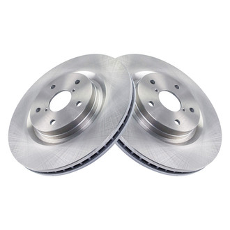TRQ® - Plain Vented Front Disc Brake Rotors