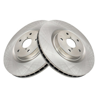 TRQ® - Plain Vented Front Disc Brake Rotors