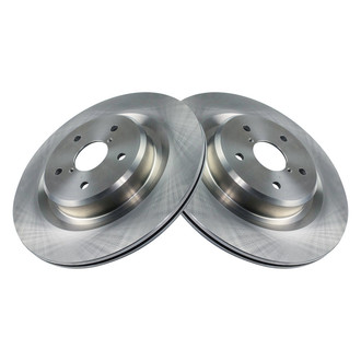 TRQ® - Plain Vented Rear Disc Brake Rotors
