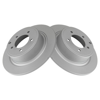TRQ® - Plain Solid Rear Disc Brake Rotors