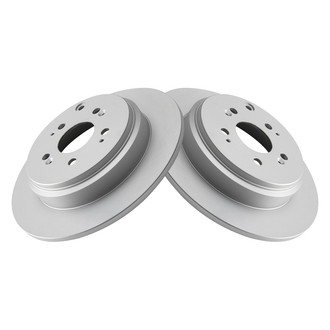 TRQ® - Plain Solid Rear Disc Brake Rotors