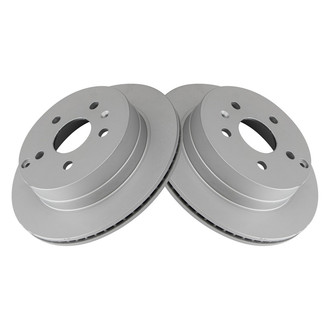 TRQ® - Plain Vented Rear Disc Brake Rotors