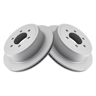 TRQ® - Plain Vented Rear Disc Brake Rotors