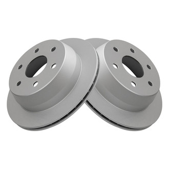 TRQ® - Plain Vented Rear Disc Brake Rotors