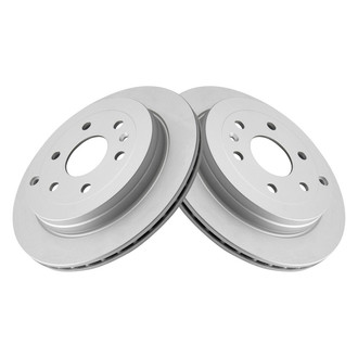 TRQ® - Plain Vented Rear Disc Brake Rotors
