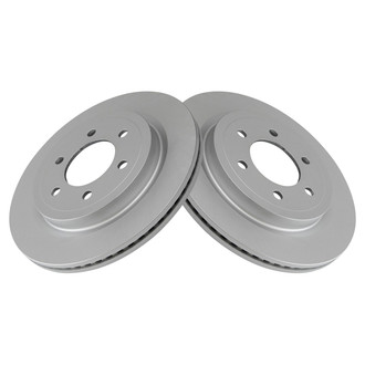TRQ® - Plain Vented Rear Disc Brake Rotors