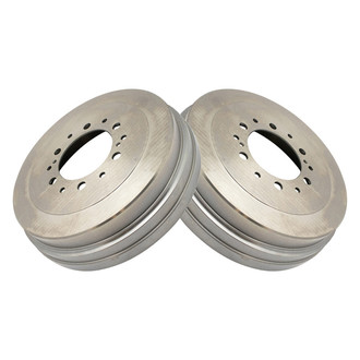 TRQ® - Rear Driver and Passenger Side Drum Brake Shoes