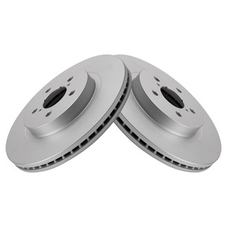 TRQ® - Plain Vented Front Disc Brake Rotors