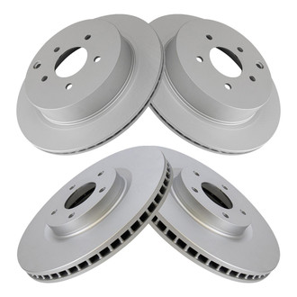 TRQ® - Front and Rear Disc Brake Rotors