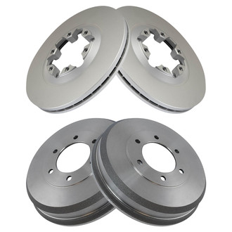 TRQ® - Front and Rear Disc Brake Rotors