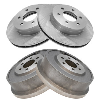 TRQ® - Front and Rear Disc Brake Rotors
