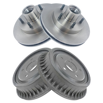 TRQ® - Front and Rear Disc Brake Rotors