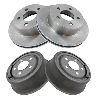TRQ® - Front and Rear Disc Brake Rotors