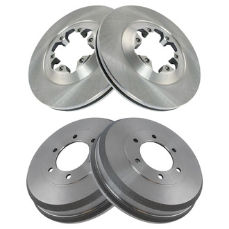 TRQ® - Front and Rear Disc Brake Rotors