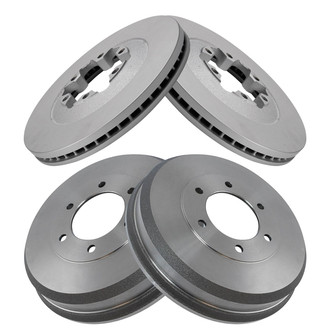 TRQ® - Front and Rear Disc Brake Rotors