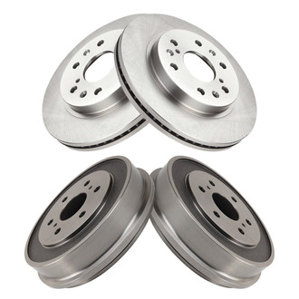 TRQ® - Front and Rear Disc Brake Rotors