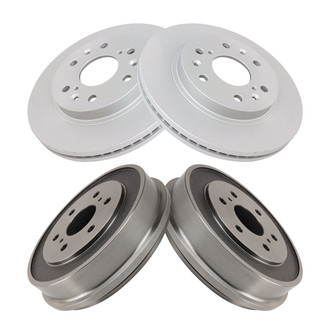TRQ® - Front and Rear Disc Brake Rotors