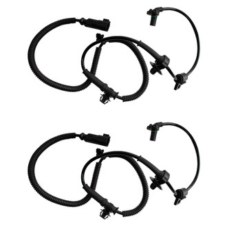 TRQ® - Front Driver and Passenger Side ABS Wheel Speed Sensor
