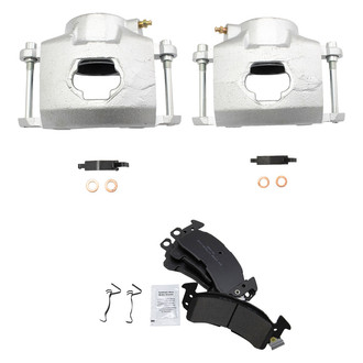 TRQ® - Front Disc Brake Calipers with Semi-Metallic Pads