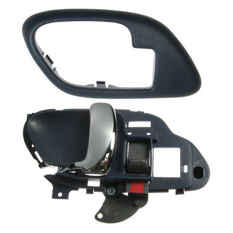TRQ® - Front or Rear Driver Side Interior Door Handle and Bezel Set