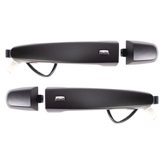 TRQ® - Rear Driver and Passenger Side Exterior Door Handle Set