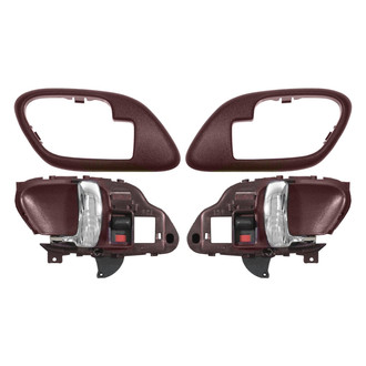 TRQ® - Front or Rear Interior Door Handle and Bezel Set