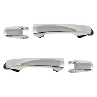 TRQ® - Rear Driver and Passenger Side Exterior Door Handle Set