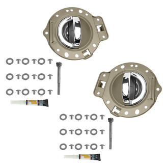 TRQ® - Rear Driver and Passenger Side Interior Door Handle Set