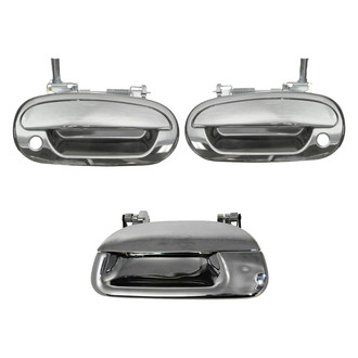 TRQ® - Front Driver and Passenger Side Exterior Door and Tailgate Handle Set