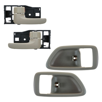TRQ® - Front or Rear Interior Door Handle and Bezel Set