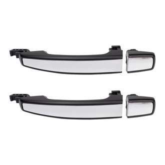TRQ® - Rear Driver and Passenger Side Exterior Door Handle Set