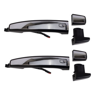 TRQ® - Rear Driver and Passenger Side Exterior Door Handle Set