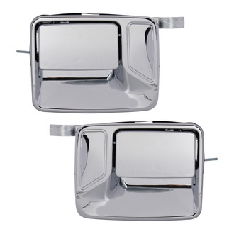 TRQ® - Rear Driver and Passenger Side Exterior Door Handle Set