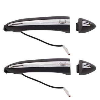 TRQ® - Rear Driver and Passenger Side Exterior Door Handle Set