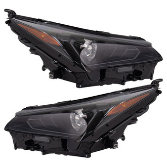 TRQ® - Driver and Passenger Side Replacement Headlights