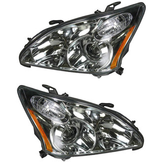 TRQ® - Driver and Passenger Side Replacement Headlights