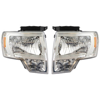 TRQ® - Driver and Passenger Side Replacement Headlights