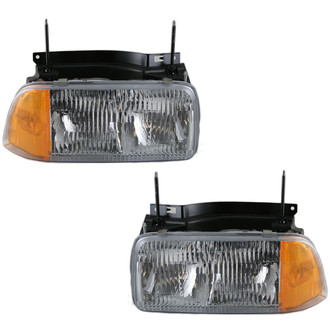 TRQ® - Driver and Passenger Side Replacement Headlights