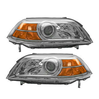 TRQ® - Driver and Passenger Side Replacement Headlights