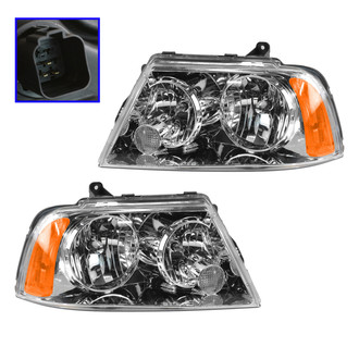 TRQ® - Driver and Passenger Side Replacement Headlights